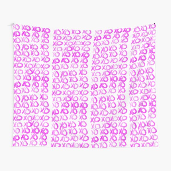 Preppy hot pink xoxo Tapestry