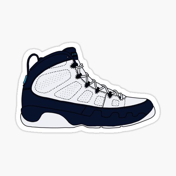Vista previa del artículo con la obra «Air Jordan IX (9) "Azul universitario"», diseñado y vendido por gaeldesmarais.