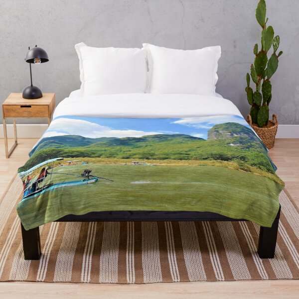 Item preview, Limestone Karst Hills View With Boat Guilin China designed and sold by flyingracoon.