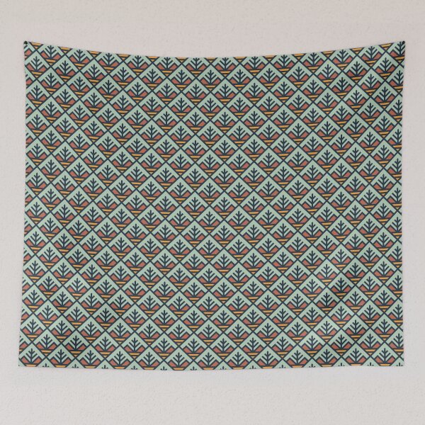 Item preview, Twin Orange Mountain Pine designed and sold by bunnyboiler.