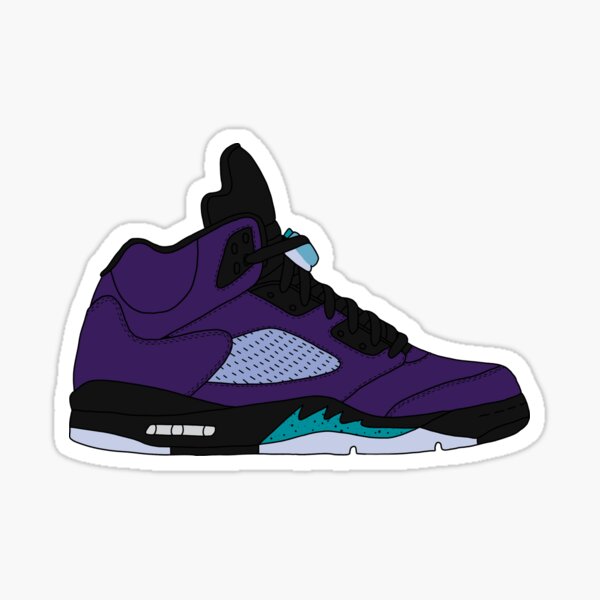 Air Jordan V (5) “Alternate Grape” Sticker