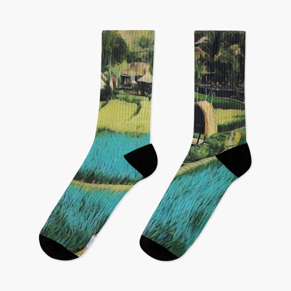 Item preview, Rice fields designed and sold by AnnaAndVibes.