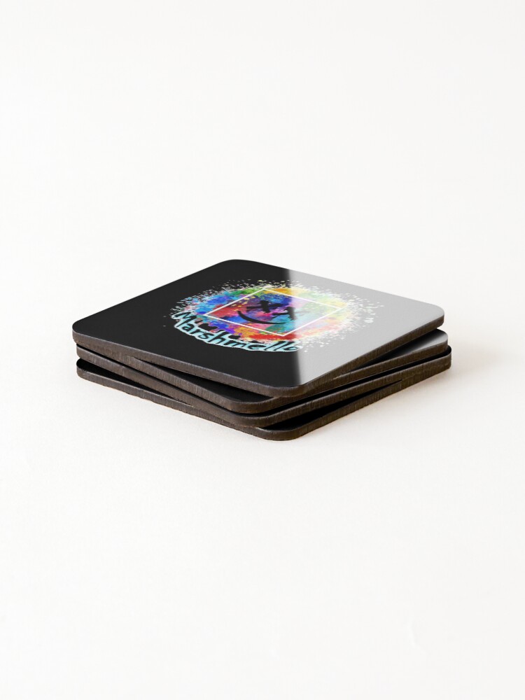 Thumbnail 4 of 5, Coasters (Set of 4), Marshmello designed and sold by R-FitDesign.