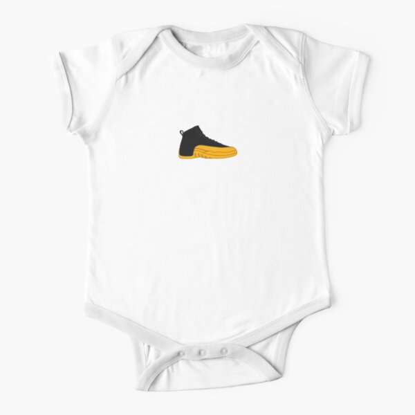 black and gold jordan onesie