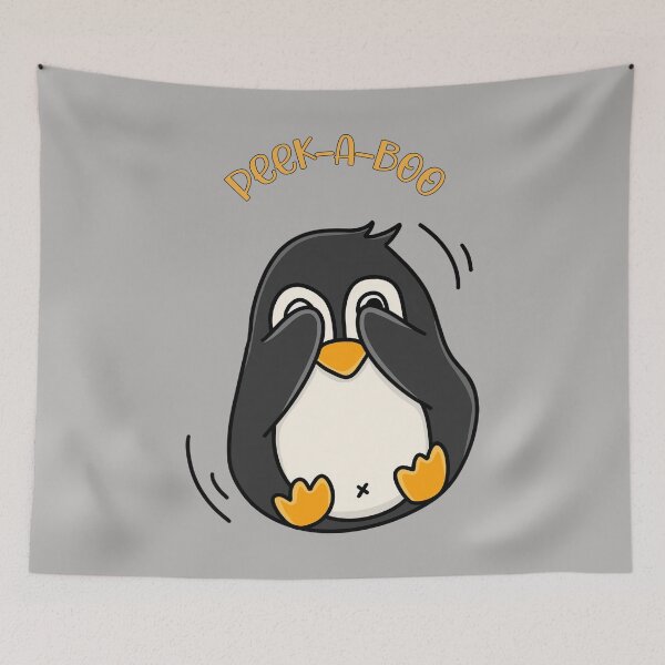 Item preview, Peek-a-boo Penguin design designed and sold by StormyMuse.