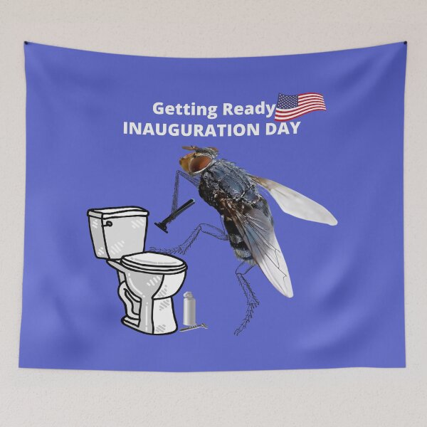 Item preview, Mike Pence's Fly getting Ready For Inauguration Day 2021 designed and sold by Freestylist.