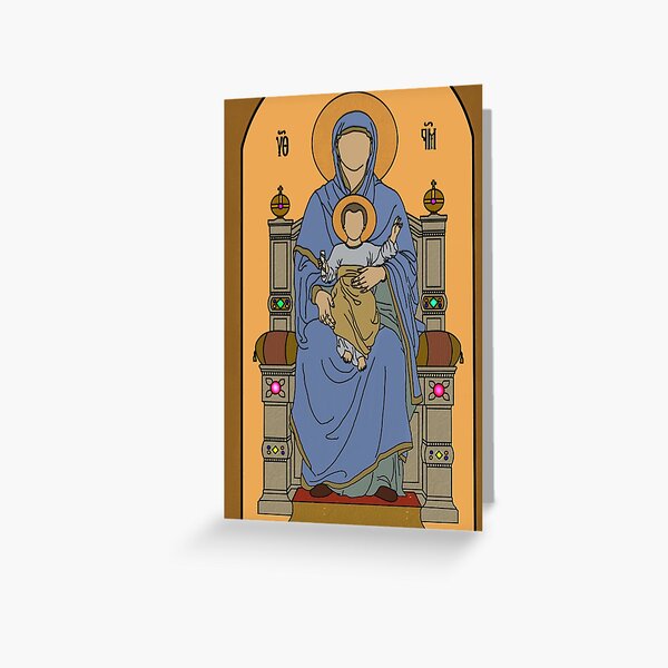 Holy Mary and the Christ Child Greeting Card