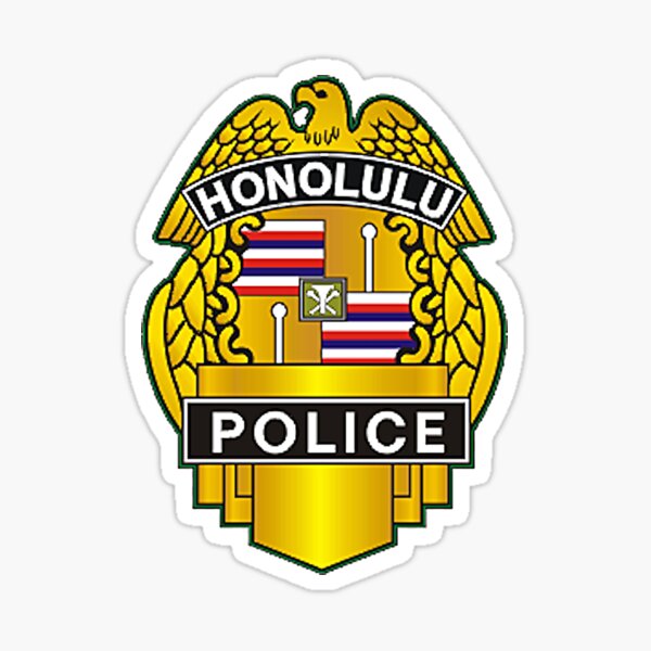 Honolulu Police Department  Sticker for Sale by Lawrence Baird