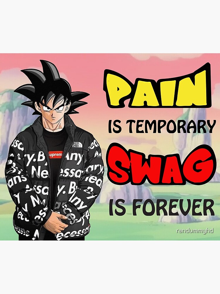 "PAIN IS TEMPORARY SWAG IS FOREVER" Tapestry for Sale by randummyhd Redbubble