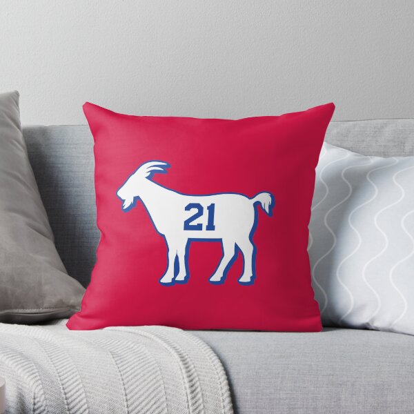 Philadelphia GOAT - 21 - red Throw Pillow
