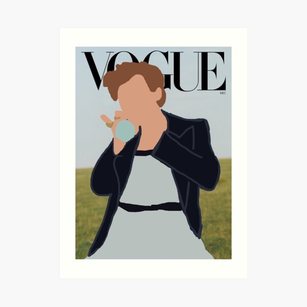 Harry Styles Vogue Cartoon Art Print