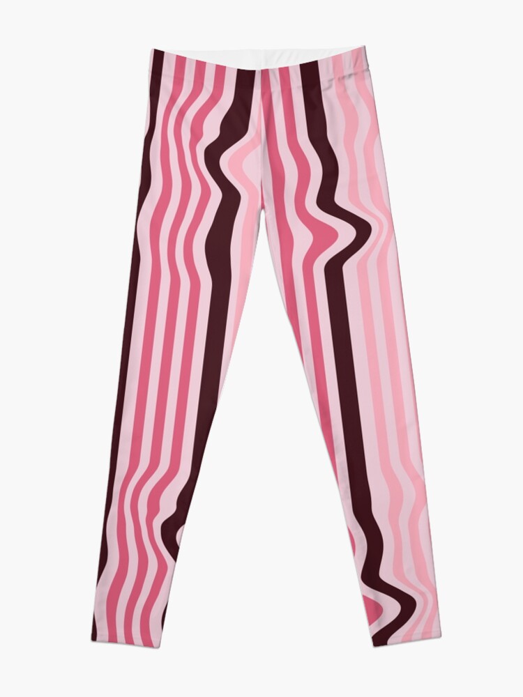 Alternate view of Curly-Stripes Pattern Leggings