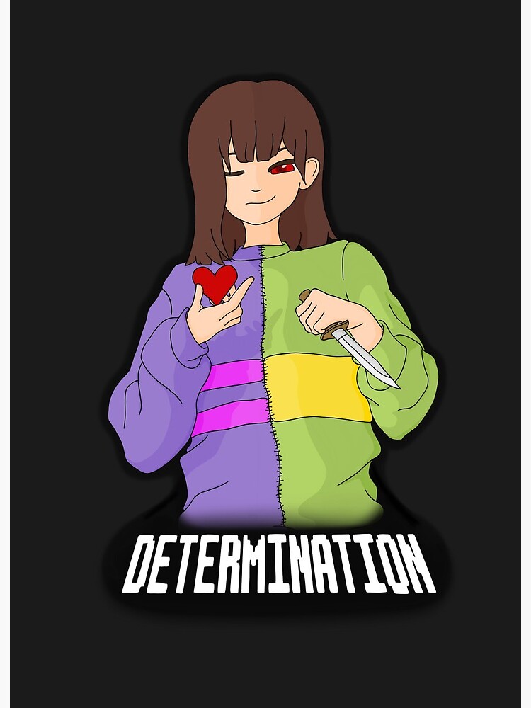 Undertale Frisk Chara Split Body Design Art Board Print By Splorange Redbubble