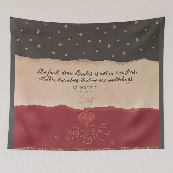 Item preview, The Fault Is Not In Our Stars - Julius Caesar Quote - Shakespeare designed and sold by Styled Vintage.