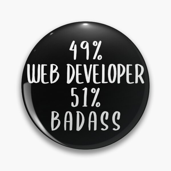 Item preview, 49% Web Developer 51% Badass designed and sold by livegood.