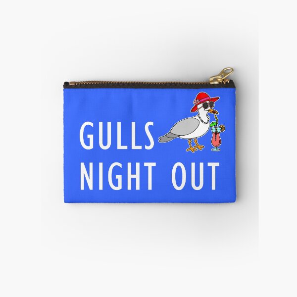 Item preview, Gulls Night Out Seagull Pun designed and sold by jaycartoonist.