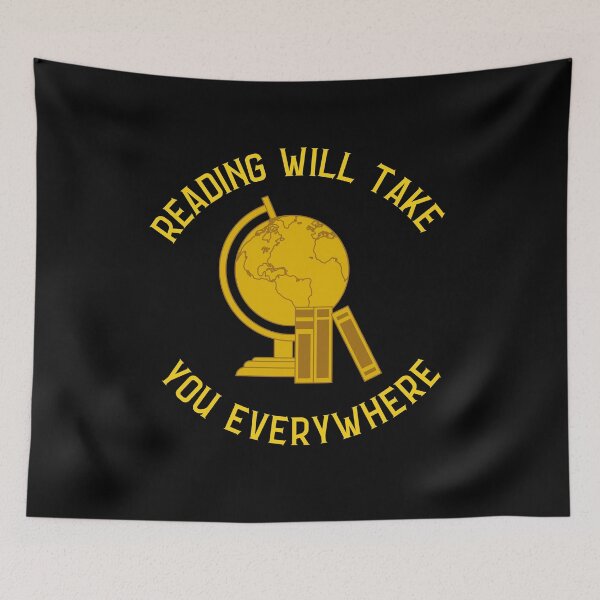 Item preview, Reading Will Take You Everywhere (Gold and Brown) Back to School designed and sold by charqui.