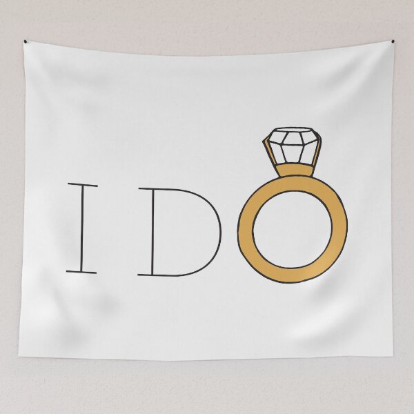 Item preview, I Do Wedding Ring Sticker designed and sold by murialbezanson.