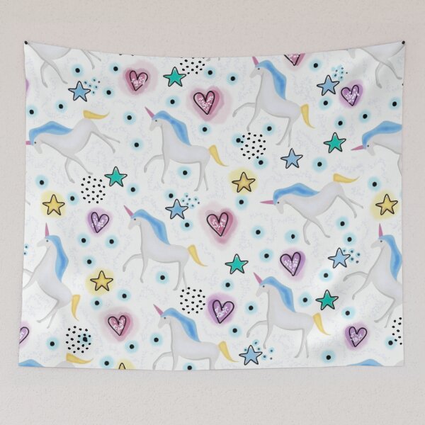 Item preview, Unicorn Illustration Pattern  designed and sold by MarcSabuncu.