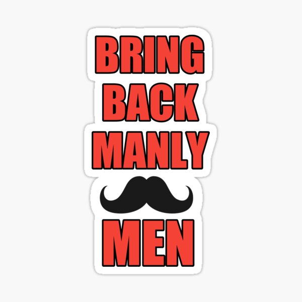 Bring Back Manly Men Water Bottle – Cool Gym Shit