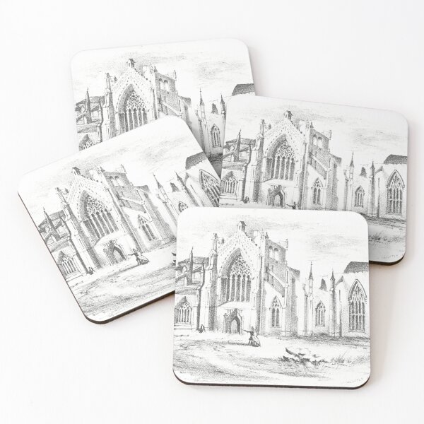 Item preview, Melrose Abbey | Vintage Illustration designed and sold by yourscotborders.