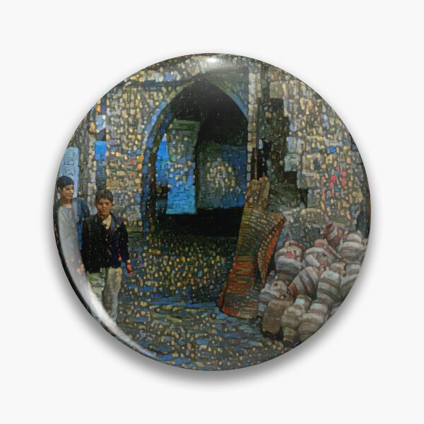Item preview, Jars and People in Homs Souq designed and sold by Homsalgia.