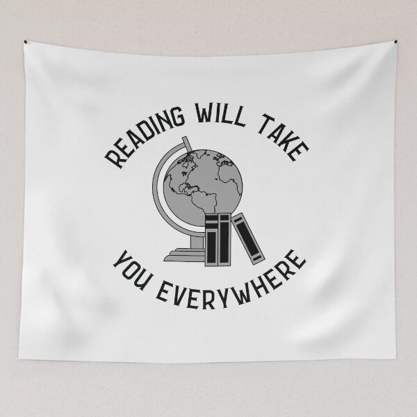 Item preview, Reading Will Take You Everywhere (Black and Gray) Back to School designed and sold by charqui.