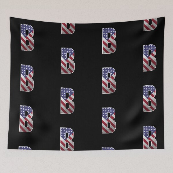Item preview, Letter B - Patriotic Art, American Flag Monogram designed and sold by dylanxh.