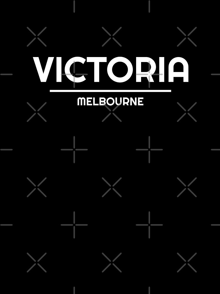 Thumbnail 2 of 2, Kids T-Shirt, Victoria - Melbourne -  Black designed and sold by retro87tee.
