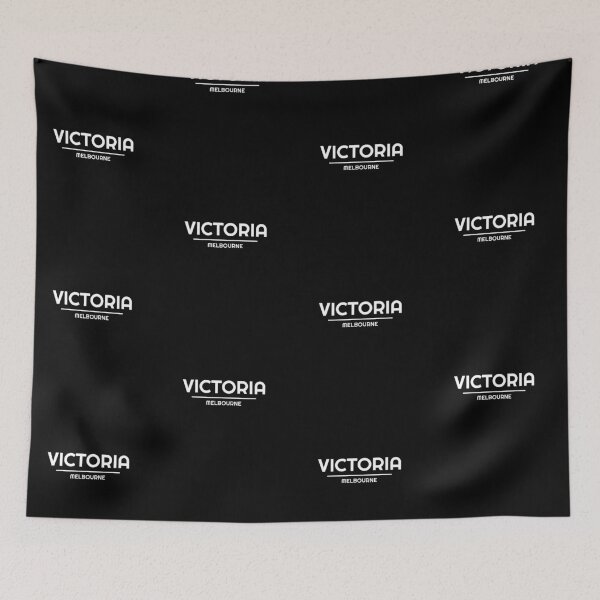 Item preview, Victoria - Melbourne -  Black designed and sold by retro87tee.