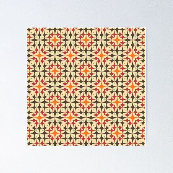 Item preview, 1970's Retro Groovy Shapes 6 - Patrón geométrico abstracto sin fisuras designed and sold by FlawlessPattern.