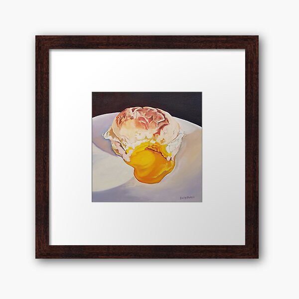 Egg Sandwich - food painting Framed Art Print