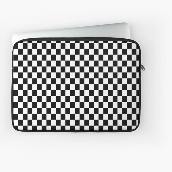 Black Wave Checkered Laptop Sleeve – SALAVISA