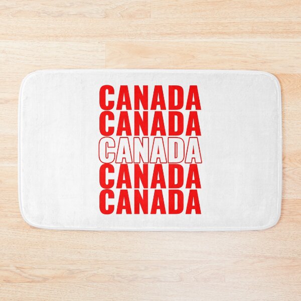 Item preview, Canada Repeated Text White Red Outline designed and sold by JEL-Designs.