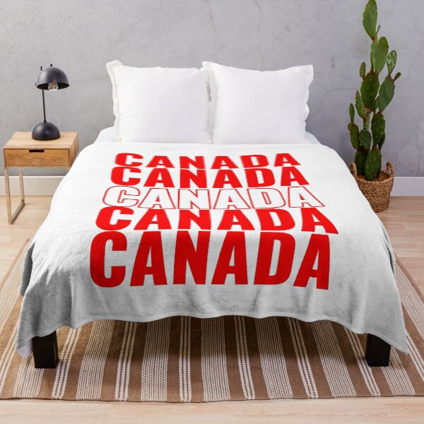 Item preview, Canada Repeated Text White Red Outline designed and sold by JEL-Designs.