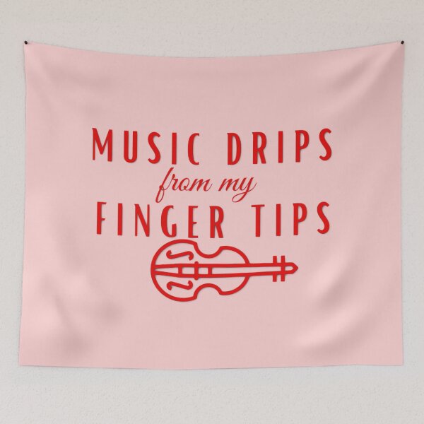 Item preview, Music Drips From My Fingertips Violin Musician  designed and sold by hempress.