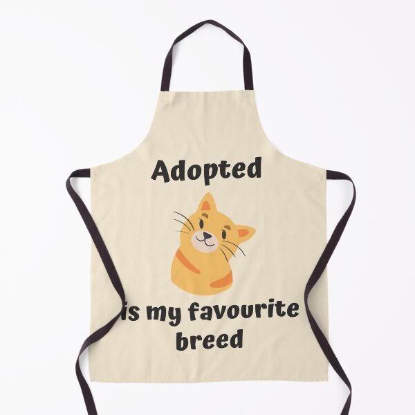 Item preview, Adoptado es mi raza favorita, Adoptado es mi raza favorita, texto negro, Adoptar un gato, Adoptar un gatito, Gato naranja designed and sold by naturecdesigns.