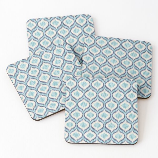 Item preview, Ogee Ikat Capri Blue designed and sold by Zohreh Designs.