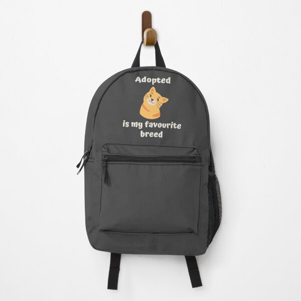 Item preview, Adopted is my favourite breed, Adopted is my favorite breed, white text, Adopt a cat, Adopt a kitten, Orange Cat designed and sold by naturecdesigns.