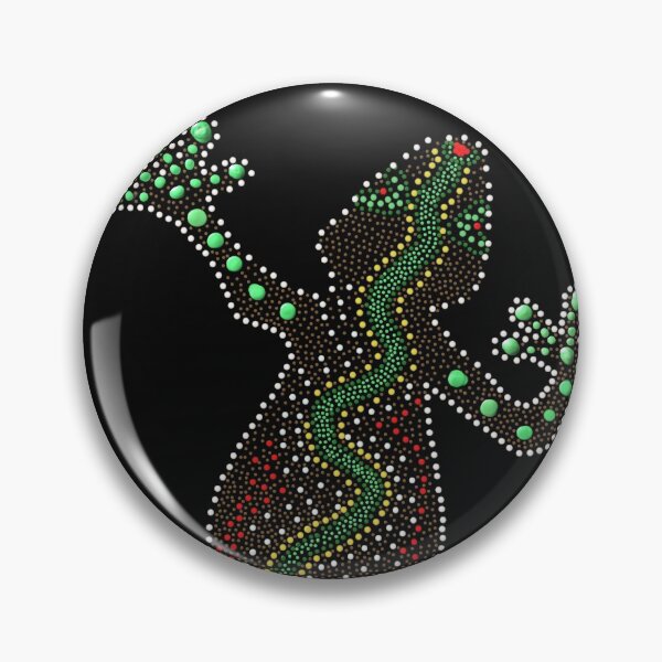 Item preview, australian aboriginal art lizard designed and sold by babidi34.