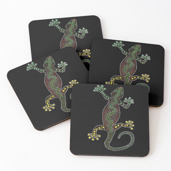 Item preview, australian aboriginal art lizard designed and sold by babidi34.