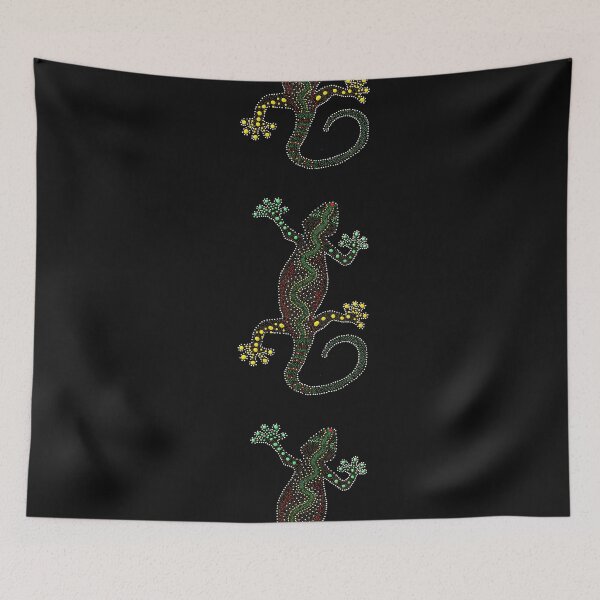Item preview, australian aboriginal art lizard designed and sold by babidi34.