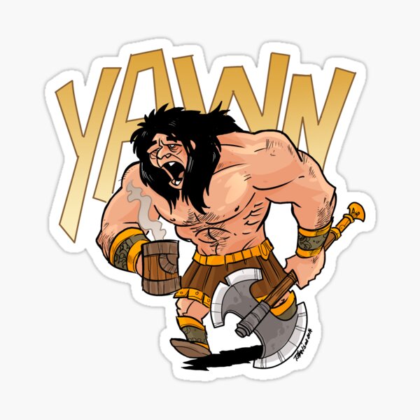 Barbarian wake me up Sticker