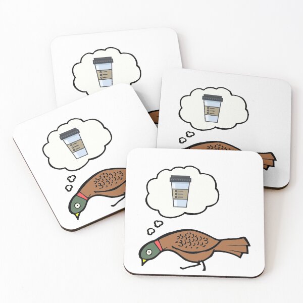Item preview, Pheasant dreams of coffee designed and sold by TheWaterBirds.