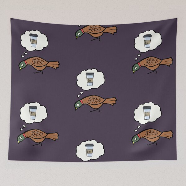 Item preview, Pheasant dreams of coffee designed and sold by TheWaterBirds.