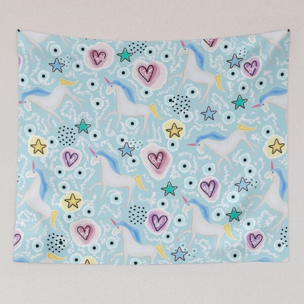 Item preview, Unicorn Illustration Pattern  designed and sold by MarcSabuncu.