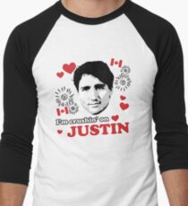 I'm Crushin' on Justin Trudeau Men's Baseball ¾ T-Shirt