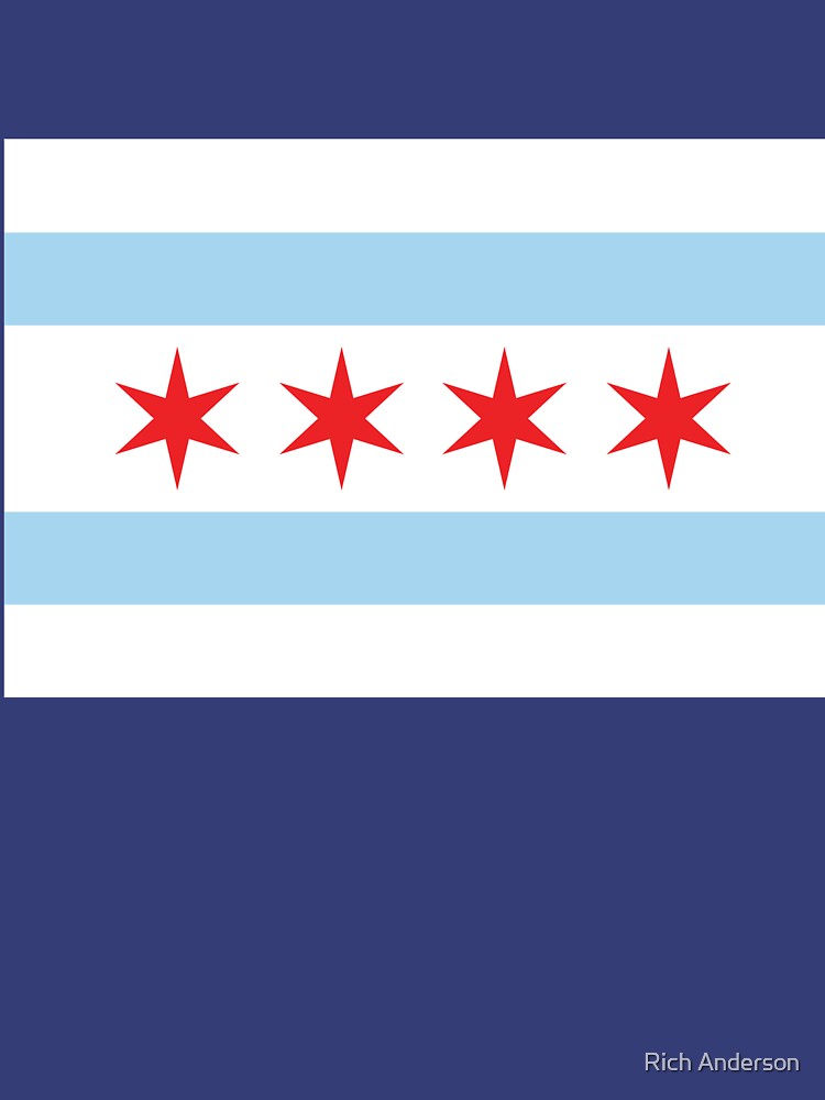 Vertical Chicago Flag Tshirt
