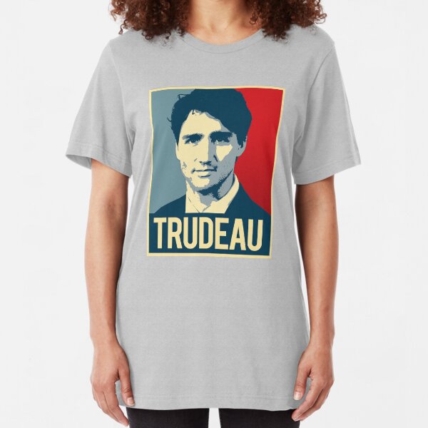 Trudeau Poster Art Slim Fit T-Shirt