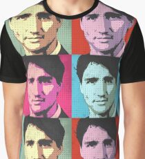 Justin Trudeau Pop Art Graphic T-Shirt